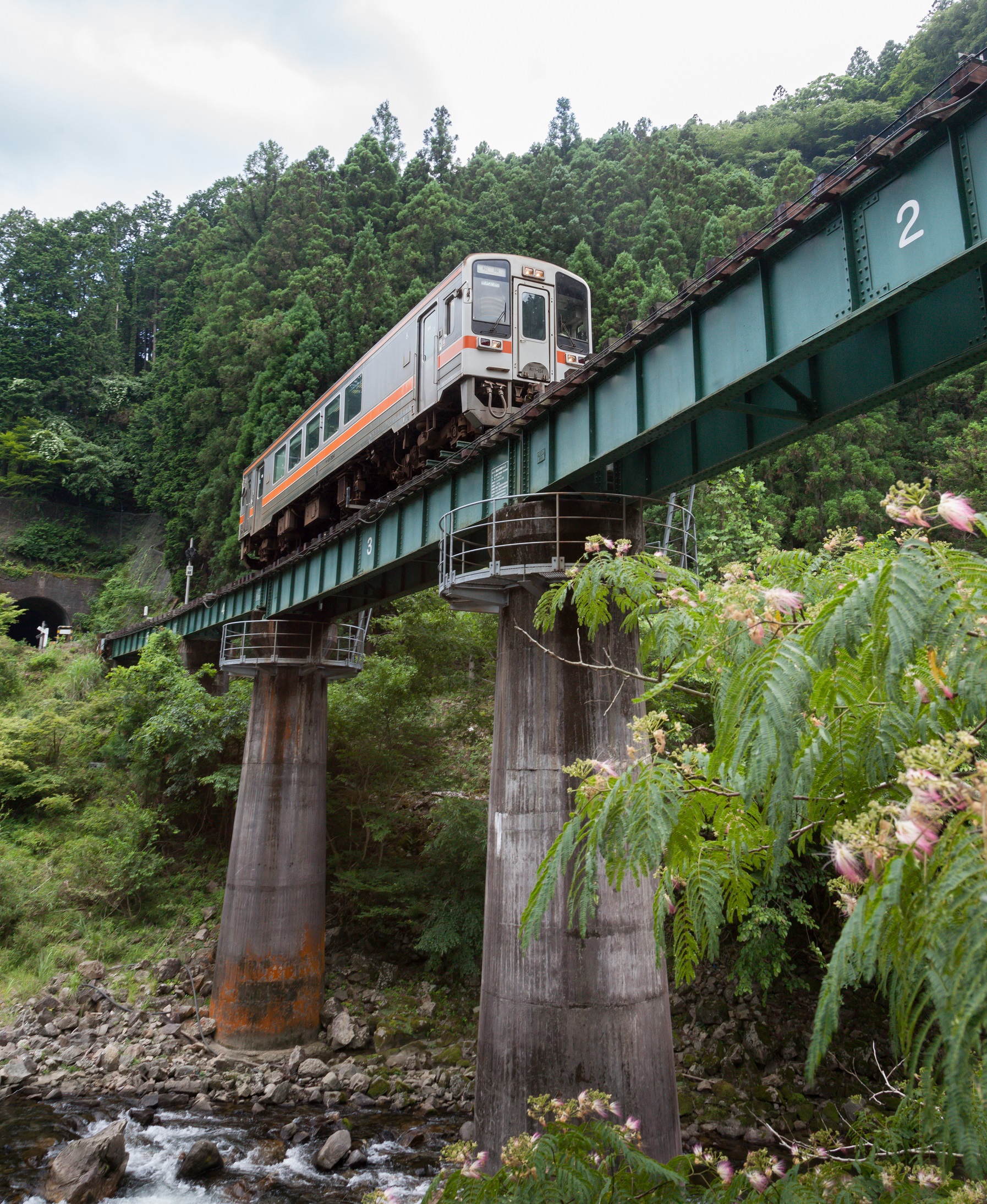 鉄橋と名松線