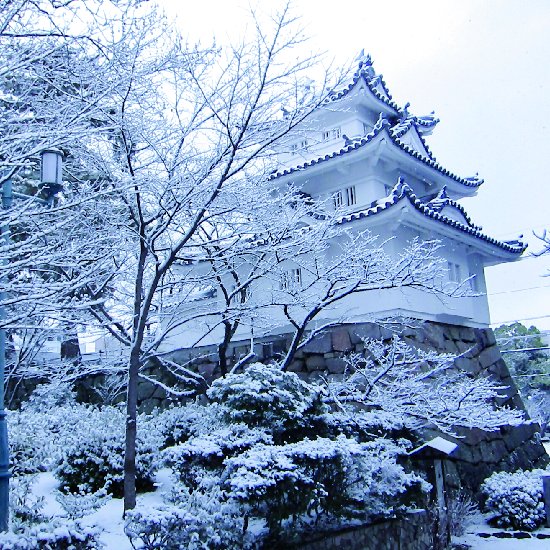 写真：津城の雪化粧