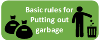 イラスト：Basic rules for Putting out garbageアイコン