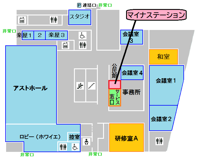 アスト津4階の地図