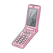 イラスト：携帯電話