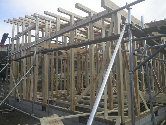 写真：住宅建築の様子