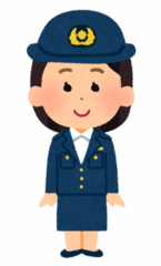 イラスト:女性警察官