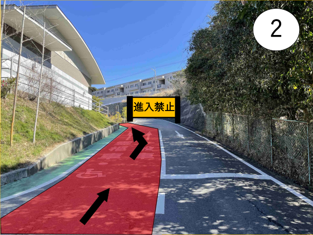 写真：いつくしみの杜の道順2