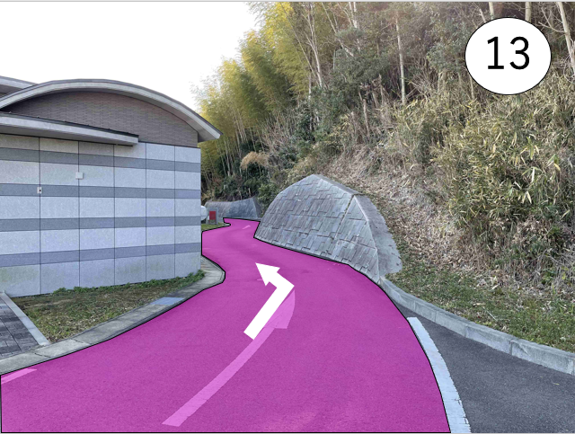 写真：いつくしみの杜の道順13