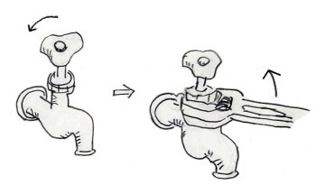 イラスト：パッキンの交換方法2