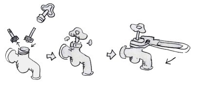 イラスト：パッキンの交換方法3