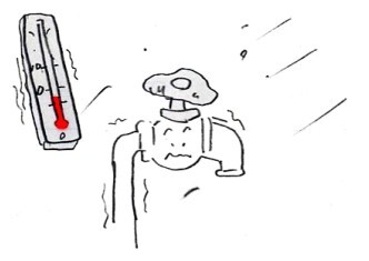 イラスト：凍結しやすいところにある水道管