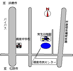 地図：橋南市民センターの位置