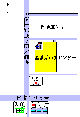地図：高茶屋市民センターの位置