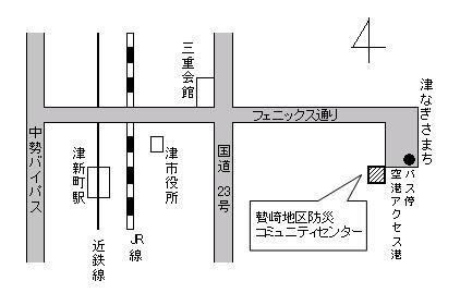地図：センターの周辺図