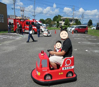 ミニ消防車試乗体験の画像