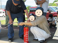 消火器体験の画像