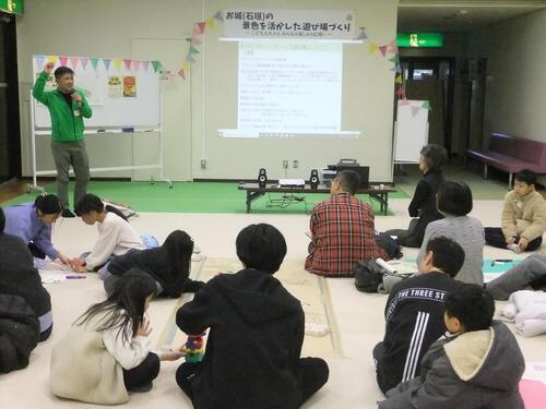 写真:松井さん説明