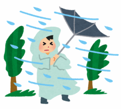 大雨のイラスト