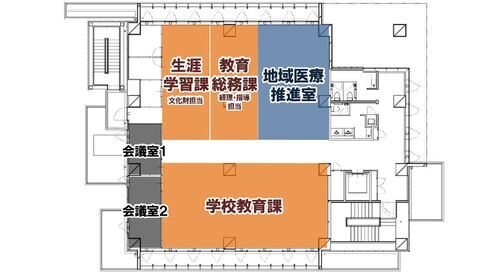 イラスト：2階案内図