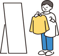 服の選び方イラスト