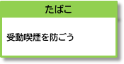 たばこ 受動喫煙を防ごう