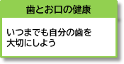 歯とお口の健康 いつまでも自分の歯を大切にしよう