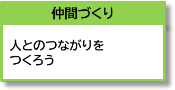 仲間づくり 人とのつながりをつくろう