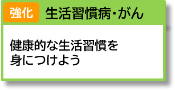 【強化】生活習慣病・がん 健康的な生活習慣を身につけよう