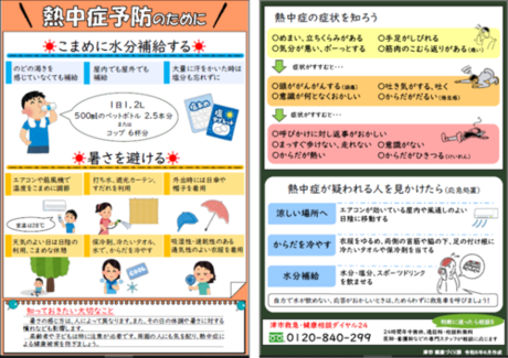 写真：令和5年度　熱中症予防チラシ