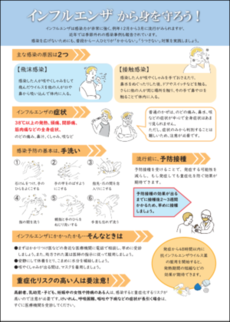 写真：インフルエンザから身を守ろう（令和5年）チラシ