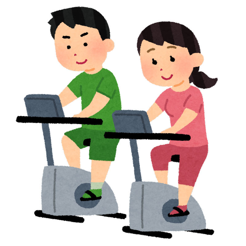 イラスト:運動施設の利用