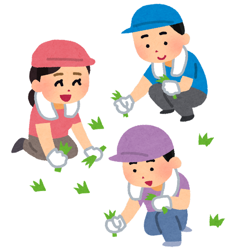 イラスト:ボランティア活動