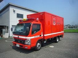 写真：資機材搬送車