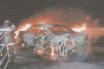 写真：自動車放火