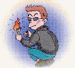 イラスト：放火が増えています