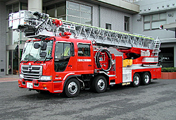 写真：はしご車