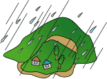 イラスト：地すべり