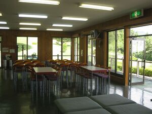 写真:パターゴルフ場管理棟内部