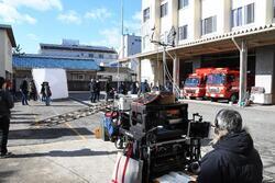 写真：津市中消防署でのロケの様子3