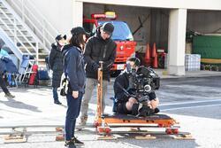 写真：津市中消防署でのロケの様子4