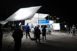 写真：津ヨットハーバーでのロケの様子1