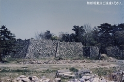 写真：昭和32年頃の本丸天守台