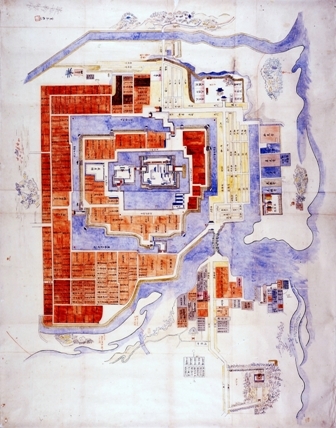 写真：「津城下図」寛永期写