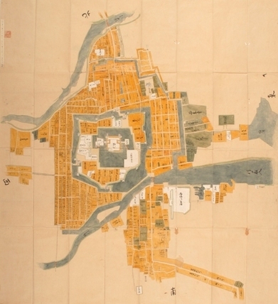 写真：「津絵圖」享保期津城下絵図