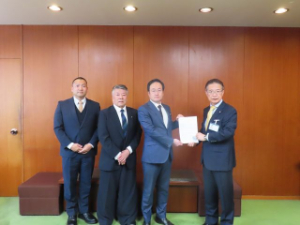 写真：商業団体連合会　来訪