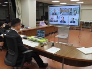 写真：第15回新型インフルエンザ等対策推進会議の様子