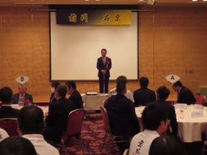 写真：阪神タイガース 前川右京選手 後援会「謙津魂」発足式 挨拶