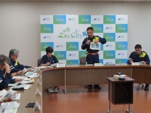 写真：第3回津市災害対策本部会議