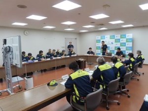 写真：第1回津市災害対策本部会議