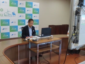 写真：令和5年度県と市町の地域づくり連携・協働協議会第1回総会（オンライン）2