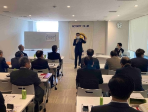 写真:久居ロータリークラブ例会 卓話「津市政のいま」