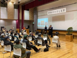 写真:美杉老人クラブ連合会 老人大学 挨拶