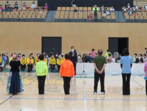 写真：津市健康体操大会2022　挨拶